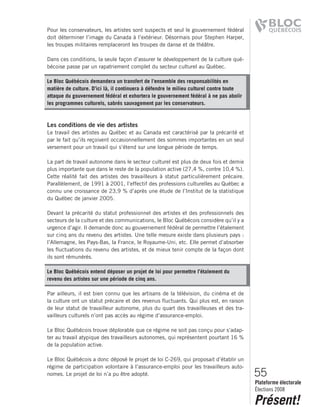 2008 Bloc Quebecois Platform Ch. 2
