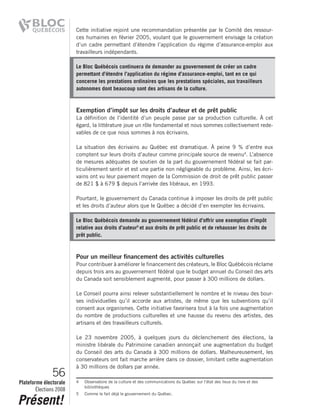 2008 Bloc Quebecois Platform Ch. 2