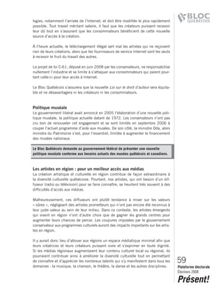 2008 Bloc Quebecois Platform Ch. 2