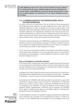 2008 Bloc Quebecois Platform Ch. 2