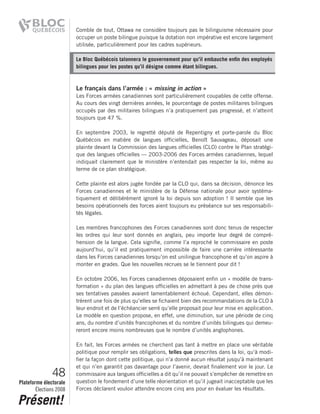 2008 Bloc Quebecois Platform Ch. 2