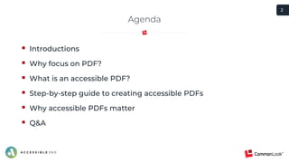 How to Create an Accessible PDF | PPTX