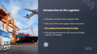 3PL Logistics Service Provider in Dubai A Comprehensive Guide. | PPT