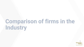 Comparison of firms in the
Industry
36
 