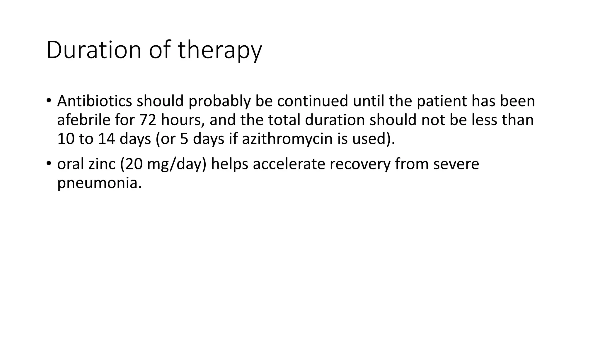 Management of Pneumonia | PPTX