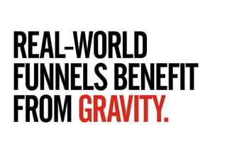 REAL-WORLD
FUNNELS BENEFIT
FROM GRAVITY.
 