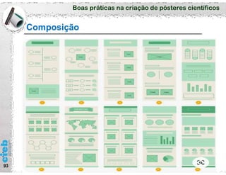 Boas práticas na criação de pósteres científicos
93
Composição
 
