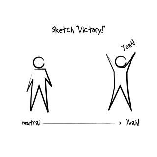 Yeah!neutral
Yeah!
Sketch “Victory!”
 