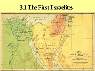 3.1 The First Israelites   