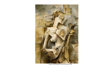 Menina com Bandolim, pintura de Picaso, 1910
 