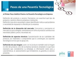 Pasos de una Pasantía Tecnológica
 