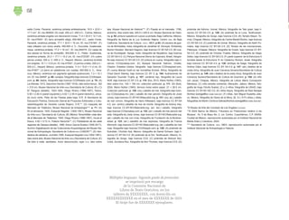 estilo Conte, Panamá, cerámica pintada antideslizante, 16.5 × 22.8 ×
17.7 cm*, ID: ma-360820; (D) coatí, 200 a.C.-500 d.C., Colima, México,
cerámica pintada engobe con decoración incisa, 11.4 × 20.9 × 12.7 cm,
ID: ma-47644*; (E) tarro armadillo efigie, 600-900 d.C., estilo Conte,
Panamá, cerámica pintada, 17.7 × 22.8 × 19 cm, ID: ma-319184*; (F)
vaso silbador con mono araña, 450-650 d. C., Escuintla, Guatemala,
maya, cerámica pintada, 17.2 × 19 cm*, ID: ma-284074; (G) vasija de
dos piezas en forma de armadillo, 300-600 d. C., Petén, Guatemala,
cerámica pintada, 20.3 × 17.7 × 15.2 cm, ID: ma-272339*; (H) cuatro
perros unidos, 200 a. C.-500 d. C., Nayarit, México, cerámica bruñida
con engobe, 10.1 × 13.9 cm, ID: ma-47542*; (I) perros unidos, 200 a.C.-
500 d.C., Nayarit, México, cerámica pintada, 11.4 × 15.8 × 11.4 cm, ID:
ma-47487*; (J) perro en plataforma con ruedas, 450-650 d. C., Vera-
cruz, México, cerámica con pigmento aplicado postcocción, 7.3 × 10.1
cm, ID: ma-38469*; p. 68: conejos, fotografía bajo licencia CC0/freepik.
com; p. 69: dados, fotografía bajo licencia CC0/freepik.com; p. 70: (A)
La ofrenda, 1913, Saturnino Herrán (1887-1918), óleo sobre lienzo, 182
× 210 cm, Museo Nacional de Arte-inbal/Secretaría de Cultura; (B y C)
El Tianguis (detalle), 1923-1924, Diego Rivera (1886-1957), fresco,
4.59 × 2.40 m (panel izquierdo) y 4.62 × 2.39 m (panel derecho), ubica-
do muro norte, Patio de las Fiestas plata baja, D.R. © Secretaría de
Educación Pública, Dorección Genral de Proyectos Editoriales y Cultu-
rales/fotografía de Gerardo Landa Rojano; D.R.**; (D) maqueta del
Mercado de Tlatelolco, Museo Nacional de Antopología***; p. 71: (A)
En el almuerzo, 1930, Ezequiel Negrete (1902-1961), Museo Nacional
de Arte-inbal/ Secretaría de Cultura; (B) México Tenochtitlán vista des-
de el Mercado de Tlatelolco, 1945, Diego Rivera (1886-1957), mural al
fresco, 4.92 × 9.72 m, Palacio NacionaI**; (C) Pobladores de las siete
regiones de Oaxaca (detalle), 1966, Arturo García Bustos (1926-2017),
Archivo Digitalización de las Colecciones Arqueológicas del Museo Na-
cional de Antropología. Secretaría de Cultura-inah-CANON***; (D) Ven-
dedora de cántaros, Juchitan,1956, Ezequiel Negrete Lira (1902-1961),
óleo sobre tela, Museo Nacional de Arte-inbal/Secretaría de Cultura; (E)
De lobo e india, sambaloo, Autor desconocido, siglo xviii, óleo sobre
tela, Museo Nacional de Historia***; (F) Puesto en el mercado, 1766,
anónimo, óleo sobre tela, 245.5 x 245.5 cm, Museo Nacional de Histo-
ria; p. 92: pintura rupestre en cueva La pintada, Baja California, México,
fotografía de María de la Luz Gutiérrez Nájera, Centro inah de Baja
California, Secretaría de Cultura.- inah.- MEX; p 93: (A) escena de gue-
rra de Bhimbetka, India, fotografía de Jonathan M. Kenoyer, Kimberley
Burton Heuston Bernard Gagnon, bajo licencia CC BY-SA 3.0; (B) cue-
va de Kumitippati, Sanga, India, fotografía de Neyakkoo, bajo licencia
CC BY-SA 4.0; (C) Parque Nacional Sierra da Capivara, Brasil, fotogra-
fía bajo licencia CC BY-SA 3.0; (D) pintura en cueva, fotografía bajo li-
cencia CC0/pixabay.com; (E) Bosque Nacional Salmon, Challis,
Clayton, Estados Unidos, fotografía bajo licencia CC0/rawpixel.com,
(F) cueva Manda Guéli en las montañas Ennedi, África, fotografía de
Chad David Stanley, bajo licencia CC BY 2; p. 104: ilustraciones de
Salvador Guzmán Trujillo; p. 107: cardenal rojo, fotografía de Laura
Wolf, bajo licencia CC BY 2.0; p. 110: Eco, 2012, Mario Núñez (1963),
óleo sobre lino, 145 × 190 cm, colección particular; p. 111: Sin título,
2024, Mario Núñez (1963), técnica mixta sobre papel, 21 × 28.5 cm,
Colección particular; p. 120: (izq.) caballo de mar, fotografía bajo licen-
cia CC0/pixabay.mx; (der.) caballo de mar panzón, fotografía de Josie
Jones, bajo licencia CC-BY-NC/iNaturalist.org; p. 121: (izq. ab.) caballo
de mar común, fotografía de Hans Hillewaert, bajo licencia CC BY-SA
4.0, (arr. centro) caballito de mar de monte, fotografía de Antony Hey,
bajo licencia CC-BY-NC/iNaturalist.org; (arr. der.) caballo, fotografía
bajo licencia CC0/pixabay.com; p. 122: (arr.) caballo de mar panzón del
este, fotografía de Josie Jones, bajo licencia CC-BY-NC/iNaturalist.org;
(ab.) caballo de mar con crías, fotografía de Fundación de la Biodiver-
sidad; p. 123: (arr.) caballito de mar espinoso, fotografía de Franca
Wermyth, bajo licencia CC-BY-NC/iNaturalist.org; (ab.) caballito de mar
rosa, fotografía bajo licencia CC0/freepik.com; p. 128: (A) pirámide de
Kukulkán, Chichén Itzá, México, fotografía de Daniel Schwen, bajo li-
cencia CC BY-SA 4.0; (B) pirámide de la Sol, Teotihuacán, México, fo-
tografía de Gorgo, bajo licencia CC0; (C) pirámide de Nohoch Mul,
Cobá, Quintana Roo, fotografía de Ken Thomas, bajo licencia CC0; (D)
pirámide del Adivino, Uxmal, México, fotografía de Tato grasi, bajo li-
cencia CC BY-SA 2.5; p. 129: (A) pirámide de la Luna, Teotihuacán,
México, fotografía de Gorgo, bajo licencia CC0; (B) Templo Mayor, To-
niná, Chiapas, México, fotografía de Carlos Martell Muñoz, bajo licencia
CC BY-SA 3.0; (C) pirámide de Uxmal, México, fotografía de Keith Po-
makis, bajo licencia CC BY-SA 2.5; (D) Templo de las Inscripciones,
Palenque, Chiapas, México, fotografía de Ovedc, bajo licencia CC BY-
SA 4.0; (E) pirámide de Cholula, Puebla, México, fotografía de Diego
Delso, bajo licencia CC BY-SA 3.0; (F) parte superior de la Estructura II
tomada desde la Estructura IV en Calakmul Roman, Israel, fotografía
bajo licencia CC BY-SA 4.0; p. 139: antílope de Saiga, fotografía de
Andrey Giljov, bajo licencia CC BY SA 4.0; p. 147: (ab.) diablos de la
costa chica, fotografía de Juan Carranza Soriano/Secretaria de Cultura
de Guerrero; p. 149: (der.) diablos de la costa chica, fotografía de Juan
Carranza Soriano/Secretaria de Cultura de Guerrero; p. 155: (A) niño
con cacao, Chiapas, México, fotografía de Leticia María Concepción
Mendoza; (C) niña wirarika comiendo, Mexquitic, Jalisco, México, foto-
grafía de Hugo Ortuño Suárez; (D y J) niños, fotografía de USAID, bajo
licencia CC BY-NC-ND 2.0; (E) niños triquis, fotografía de Raúl Barajas
Archivo iconográfico dgme-seb-sep; (F) niñas, San Miguel Huaixtita Jalis-
co, México, fotografía de Diana de la Mora; (B, G-I, K-P) niños y niñas,
fotografías de Martín Córdova Salinas/Archivo iconográfico dgme-seb-sep.
*© Museo de Arte del Condado de Los Ángeles (lacma).
**© 2024 Banco de México, Fiduciario en Fideicomiso relativo a los
Museos . Av. 5 de Mayo No. 2, col. Centro, Cuauhtémoc, C.P. 06059,
Ciudad de México, reproducción autorizada por el Instituto Nacional de
Bellas Artes y Literatura, 2024.
*** Secretaría de Cultura- inah- MEX; reproducción autorizada por el
Instituto Nacional de Antropología e Historia.
158
Múltiples lenguajes. Segundo grado de preescolar.
se imprimió por encargo
de la Comisión Nacional de
Libros de Texto Gratuitos, en los
talleres de XXXXXXXX, con domicilio en
XXXXXXXXXXXX en el mes de XXXXXXX de 2024.
El tiraje fue de XXXXXXX ejemplares.
40_F2_ML_1º_Créditos.indd 158
40_F2_ML_1º_Créditos.indd 158 10/07/24 17:38
10/07/24 17:38
 