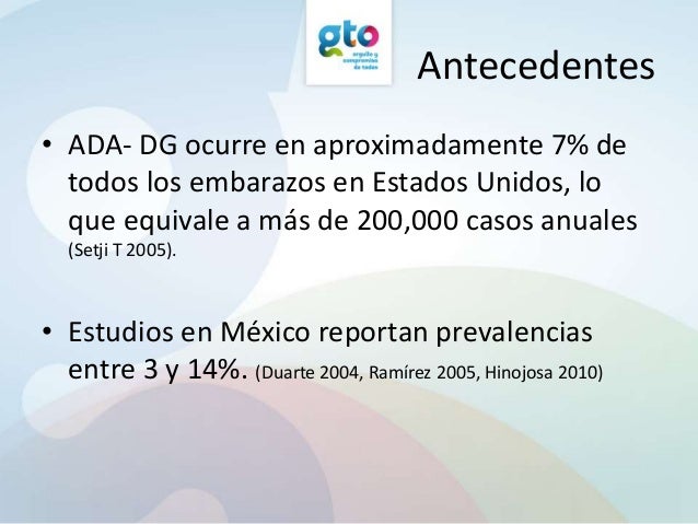 Prevalencia de diabetes gestacional y factores de riesgo Prevalencia de diabetes gestacional y factores de riesgo