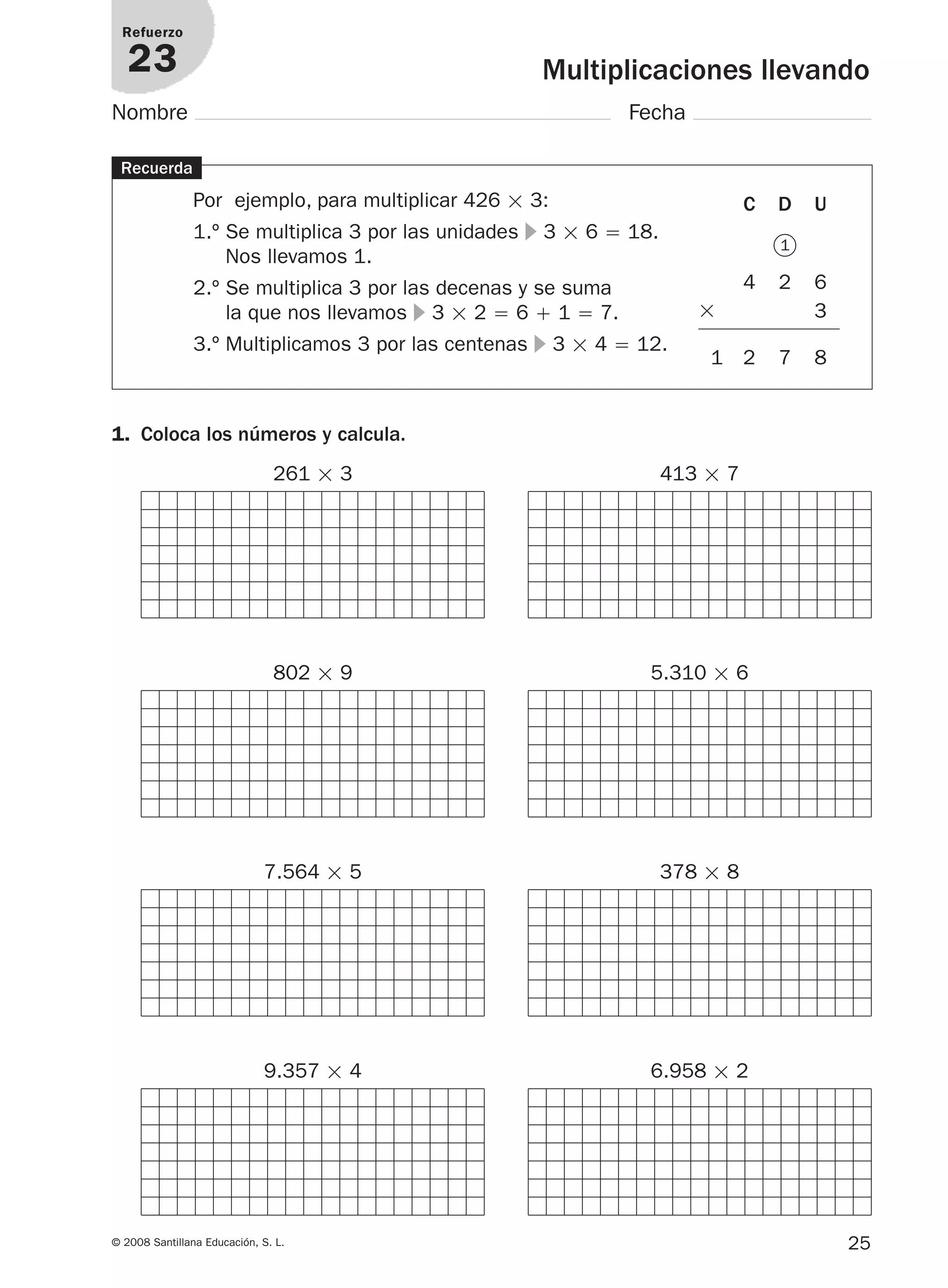 3º prim matematicas refuerzo y ampliacion santillana | PDF