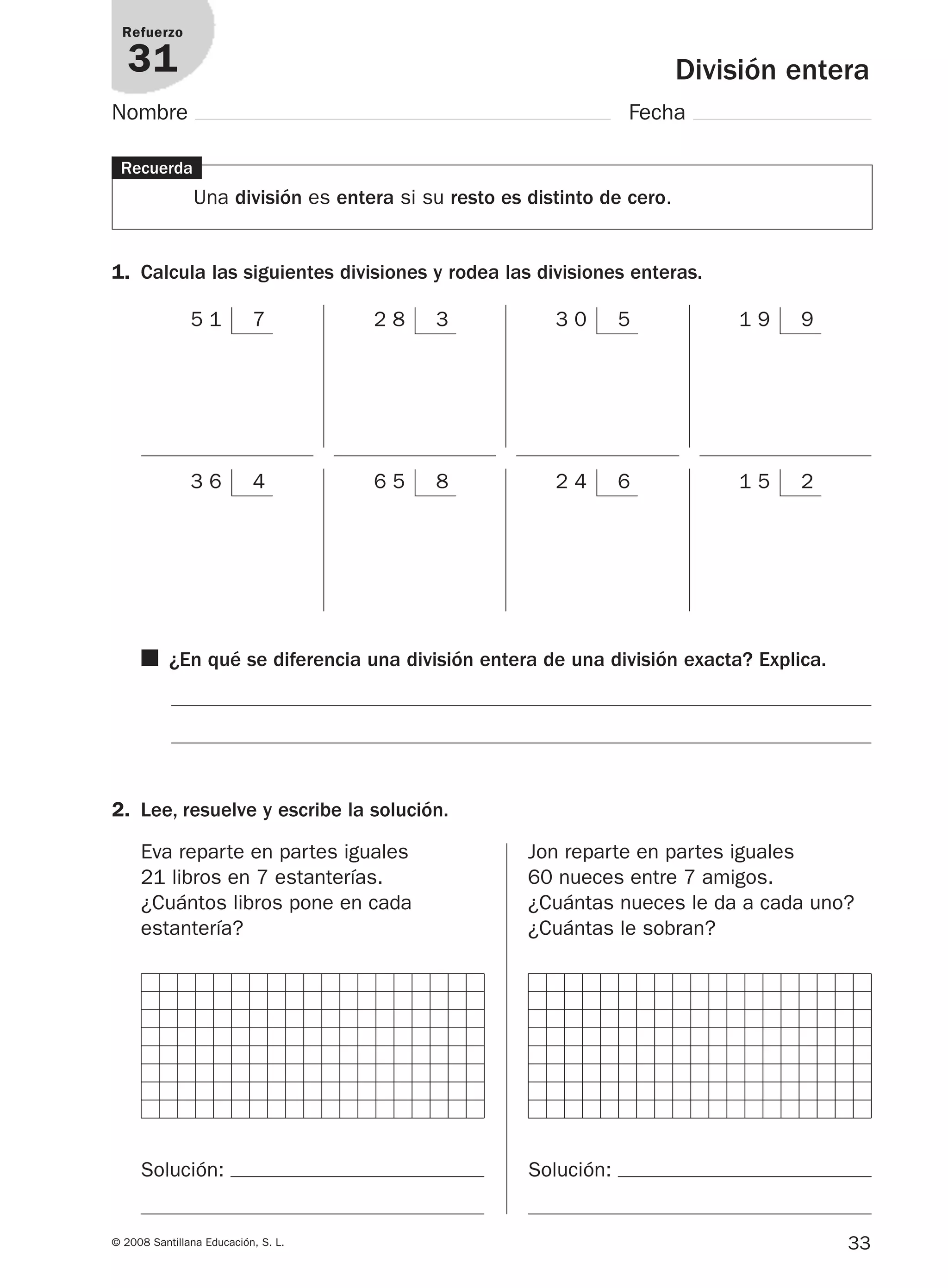 3º prim matematicas refuerzo y ampliacion santillana | PDF
