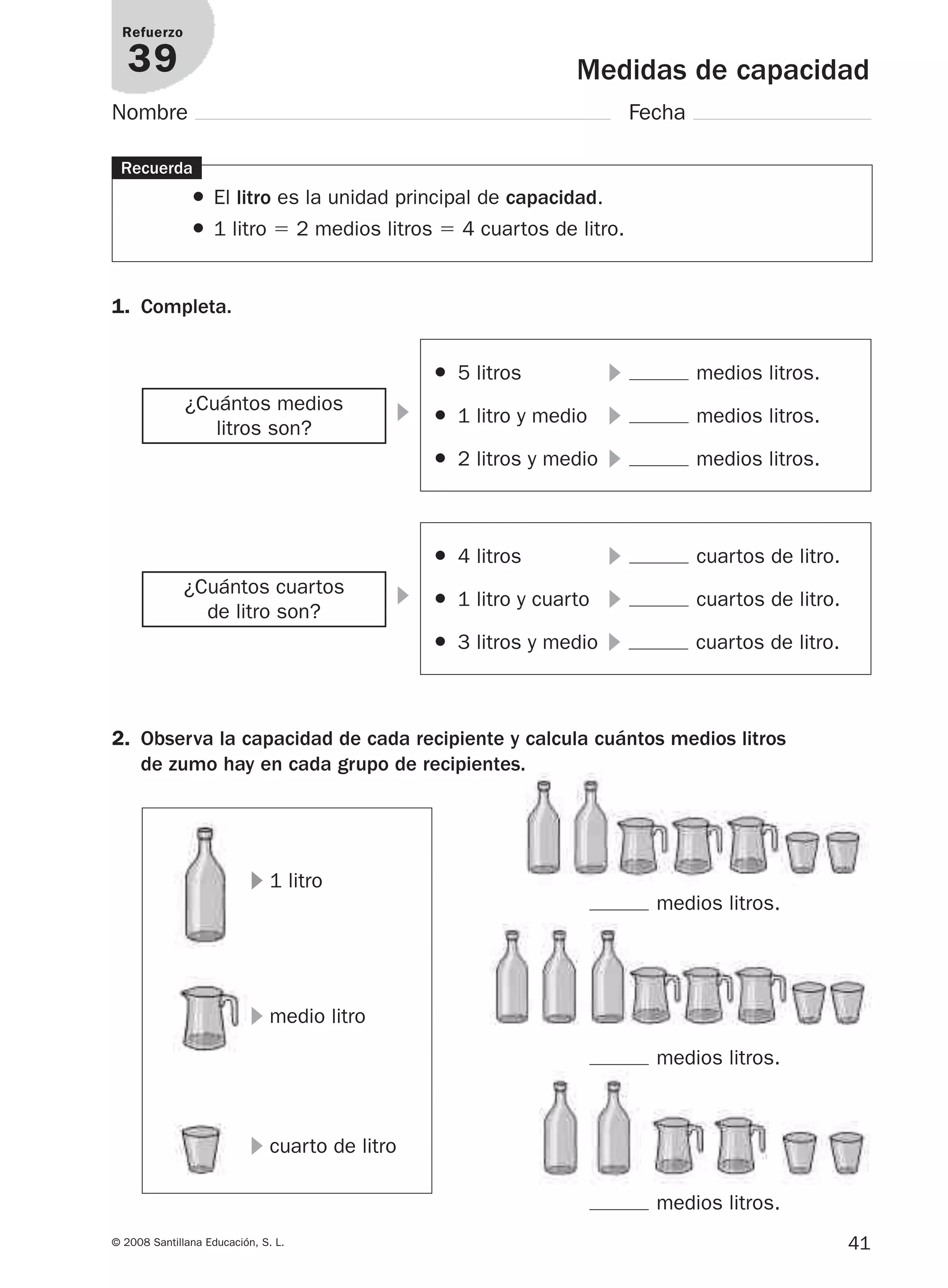 3º prim matematicas refuerzo y ampliacion santillana | PDF