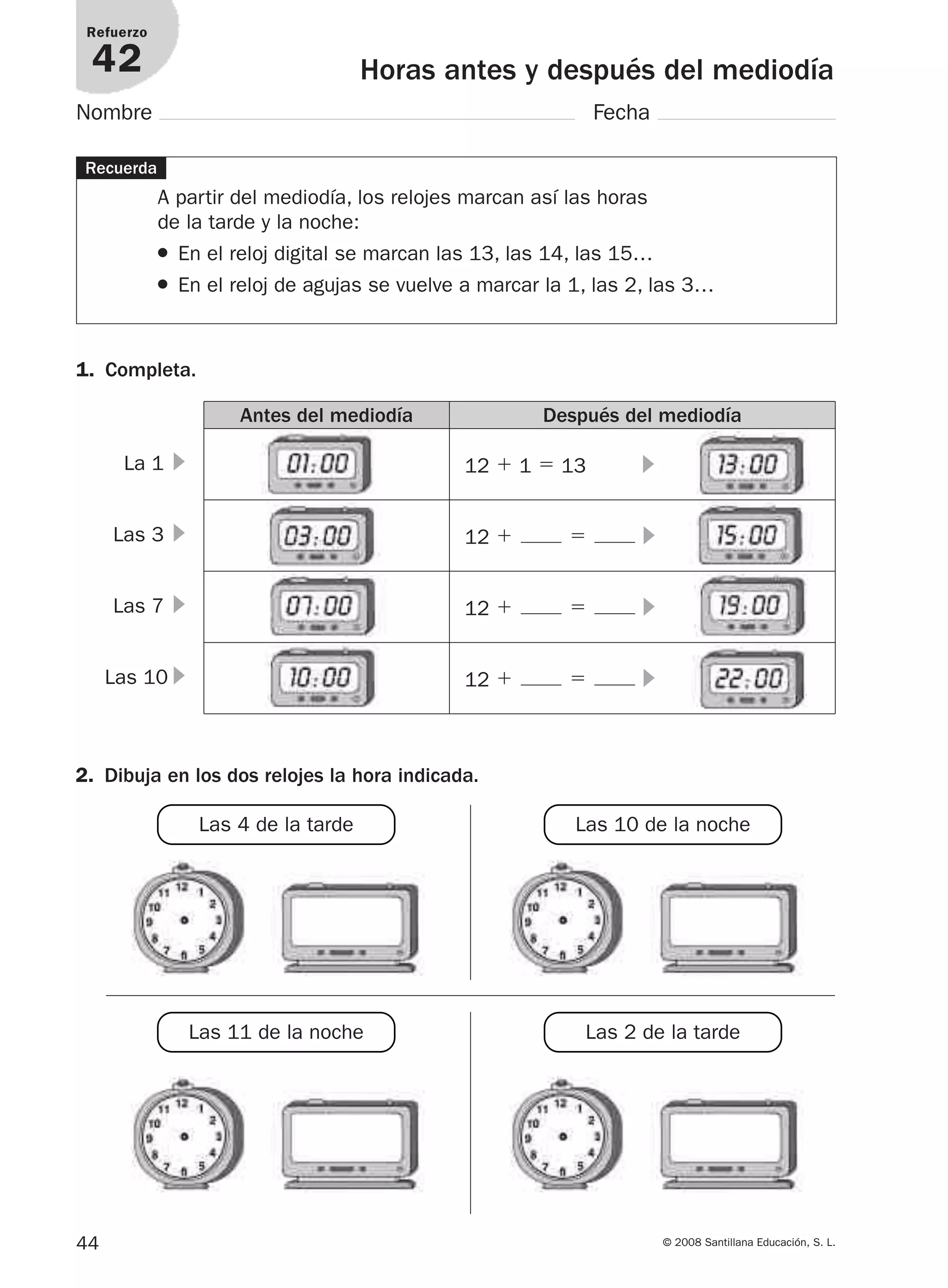 3º prim matematicas refuerzo y ampliacion santillana | PDF