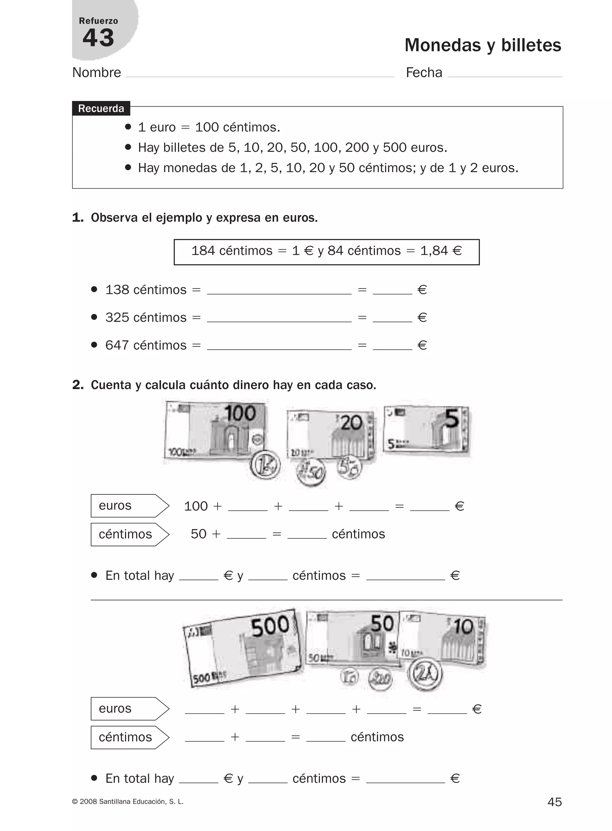 3º prim matematicas refuerzo y ampliacion santillana | PDF