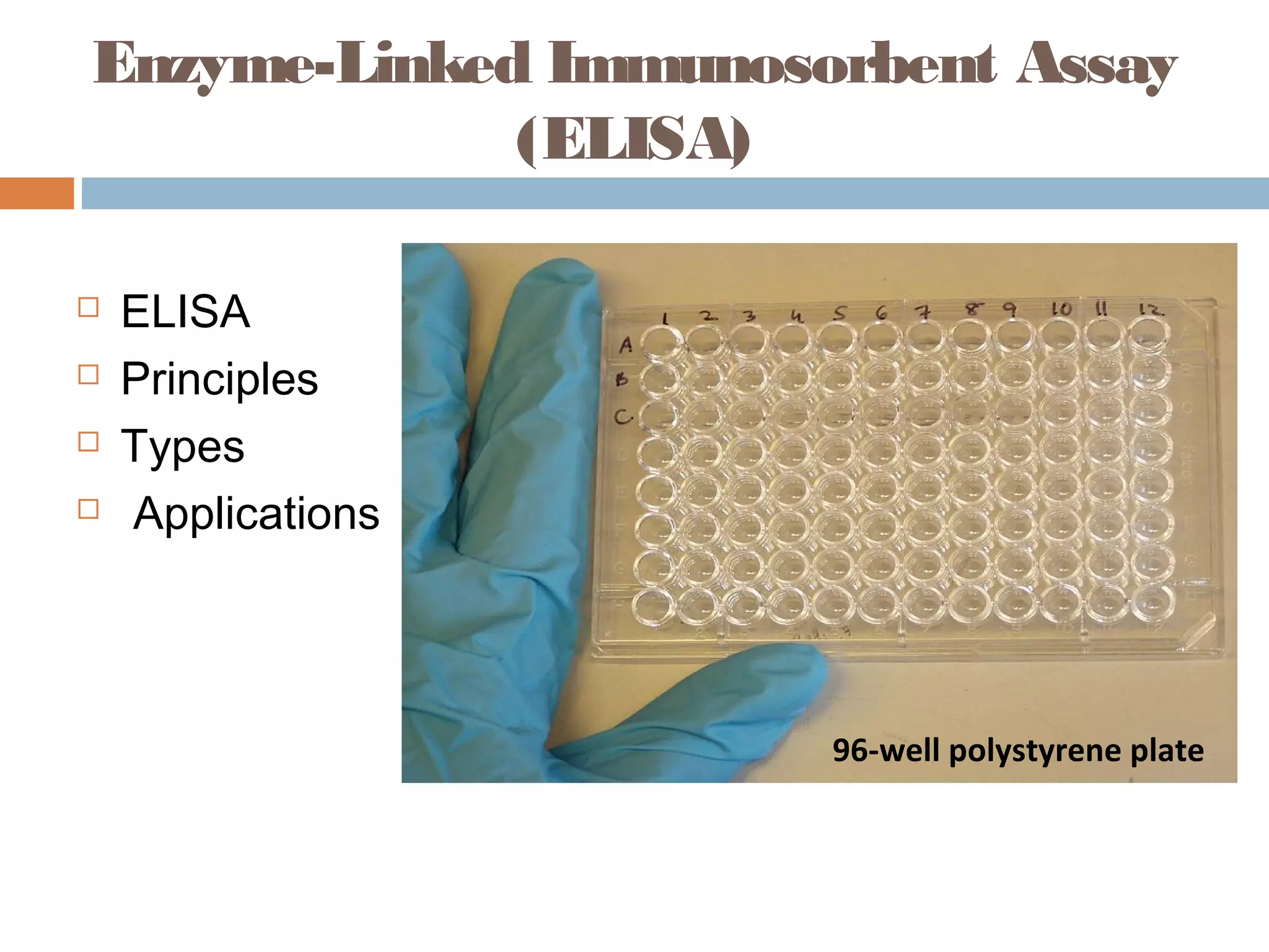 Principles and Applications of ELISA | PPT | Chemistry | Science