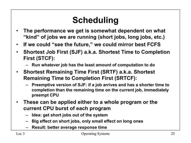 Process Scheduling Algorithms for Operating Systems | PPT