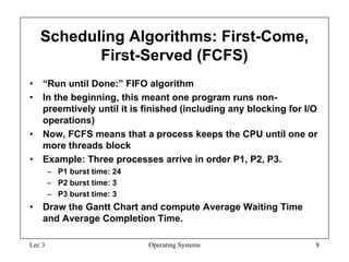 Process Scheduling Algorithms for Operating Systems | PPT