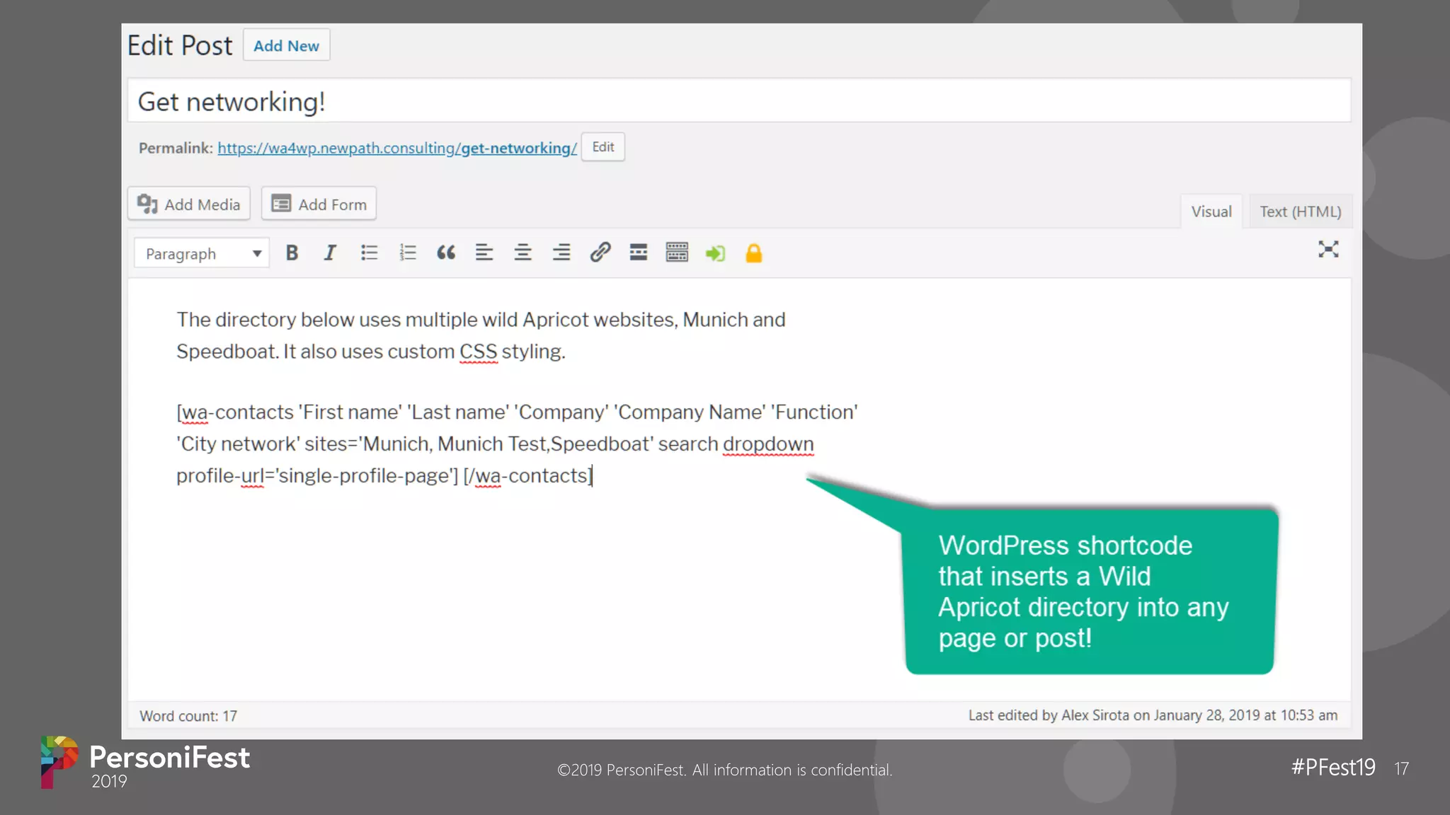 #PFest19 17©2019 PersoniFest. All information is confidential.
 