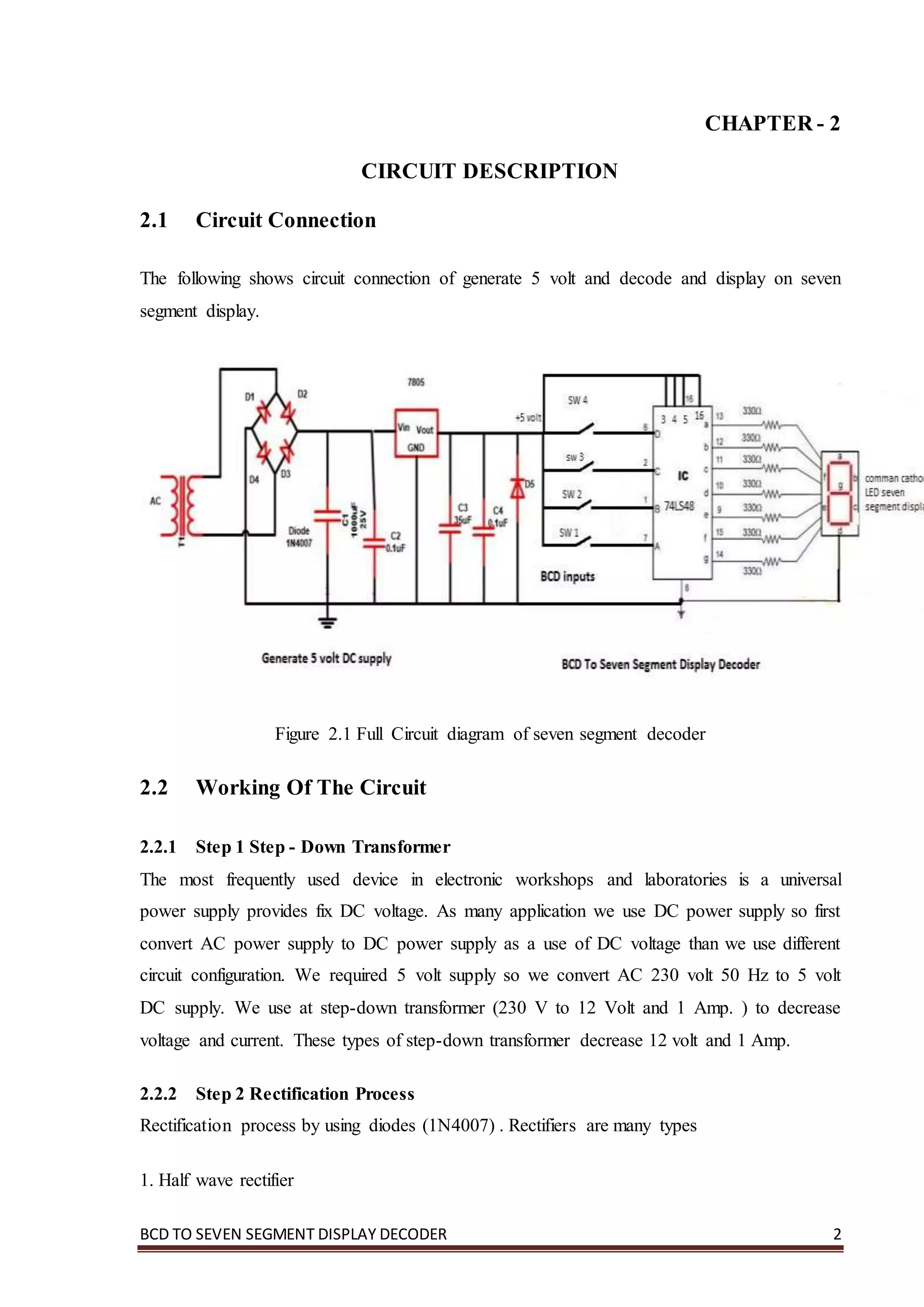 seven segment display using 74LS78 IC decoder | DOCX