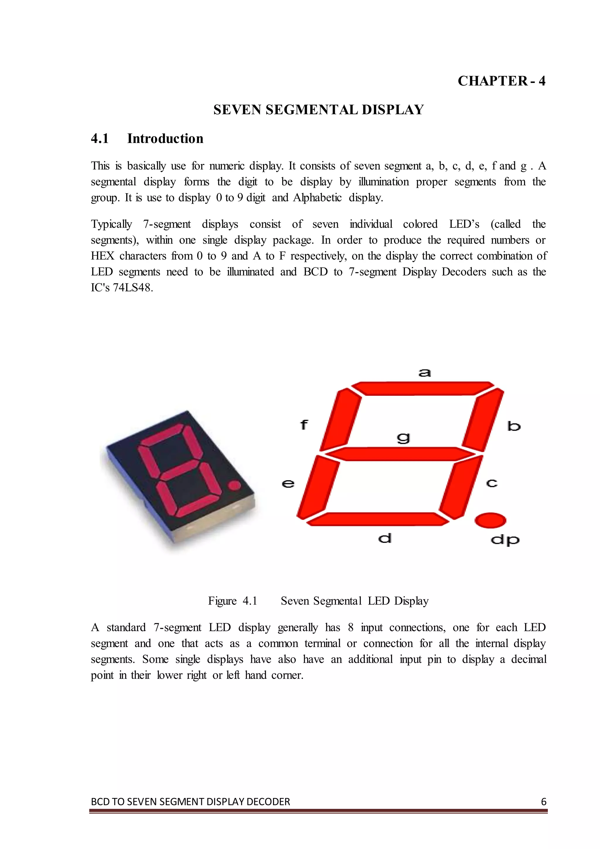 seven segment display using 74LS78 IC decoder | DOCX