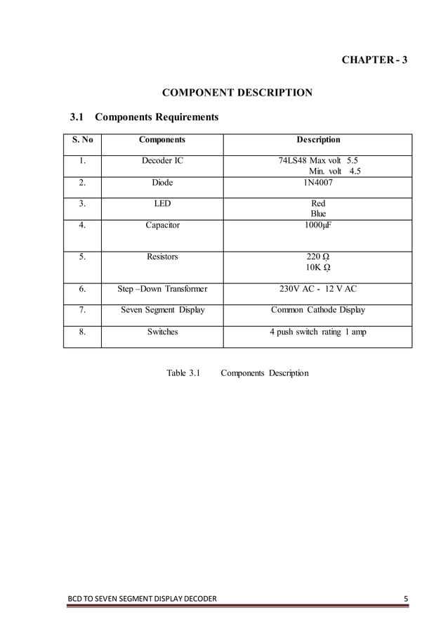 seven segment display using 74LS78 IC decoder | DOCX