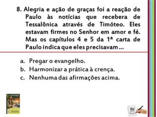 3ª e ultima prova - Eu estudo a lição da ES