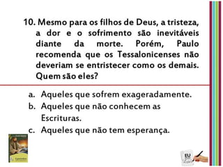 3ª e ultima prova - Eu estudo a lição da ES