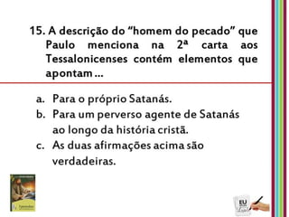 3ª e ultima prova - Eu estudo a lição da ES