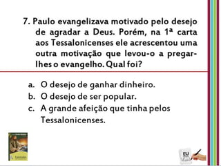 3ª e ultima prova - Eu estudo a lição da ES
