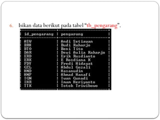 3_psbd [Chapter 3 - Maria Database] 3_psbd [Chapter 3 - Maria Database ...
