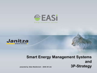 Smart Energy Management Systemsandpresented by: Aidan MacDermott –  (EASi UK Ltd)                                                    3P-Strategy 