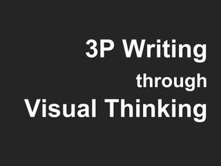 3P Writing
through
Visual Thinking
 