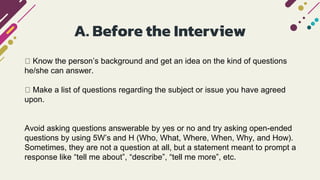 3Q-Week1-USING EFFECTIVE TECHNIQUES IN CONDUCTING AN INTERVIEW-Leap ...
