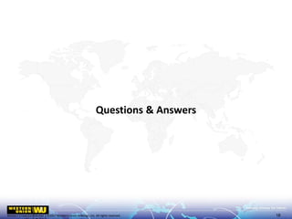 Western Union Confidential | ©2017 Western Union Holdings, Inc. All rights reserved.
Questions & Answers
18
 