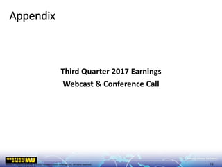 Western Union Confidential | ©2017 Western Union Holdings, Inc. All rights reserved.
Third Quarter 2017 Earnings
Webcast & Conference Call
Appendix
19
 