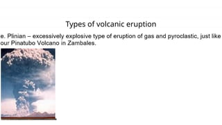 Grade 9 Earth Science Third Quarter Classification of Volcanic Eruption ...