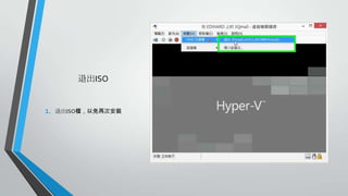 退出ISO

1.

退出ISO檔，以免再次安裝

 