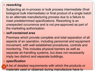 Product Rework Area Quality Assurance and Quality Management Concepts | PPTX