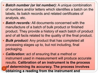 Batch Numbers Table Quality Assurance and Quality Management Concepts | PPTX