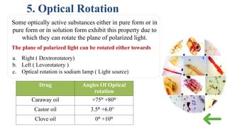 Essential Oil Optical Rotation Quality control of crude drug Pharmacognosy | PPTX