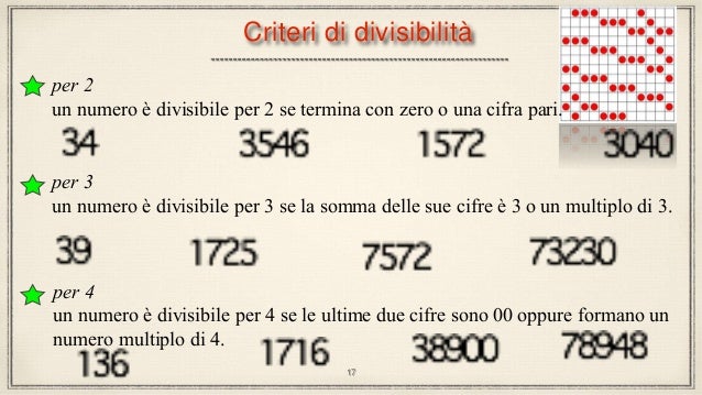 Quali Sono I Numeri Divisibili Per 4