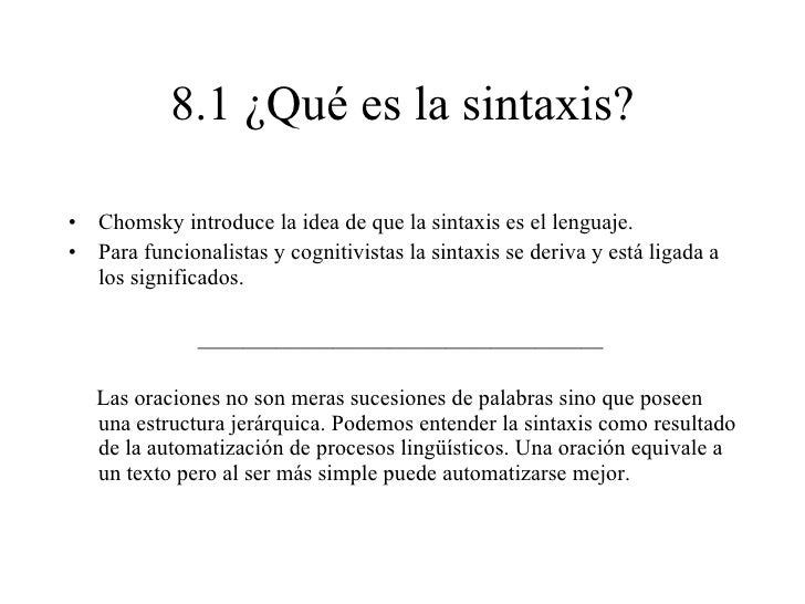 3ques La Sintaxis