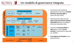 Dall'Agenda Digitale alla Smart City: il percorso di Roma Capitale verso il Data Driven Government (Raffaele Gareri, Roma Capitale)