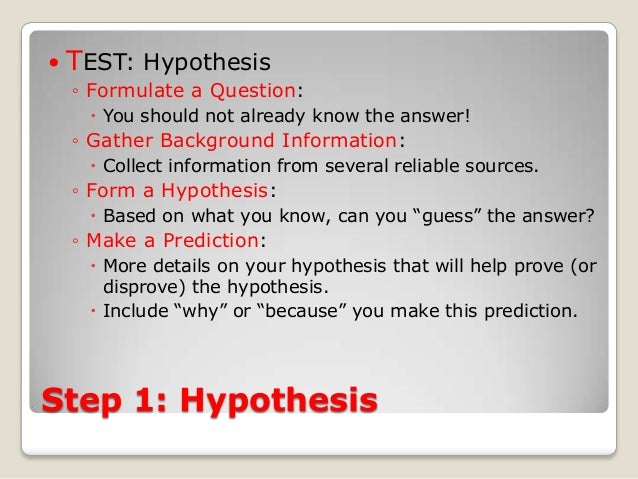 how to write a hypothesis for a science fair project This science fair guide rough draft is designed to help guide you through your science fair project hypothesis: students make an my science fair journal. how to write a hypothesis for a science fair project This science fair guide rough draft is designed to help guide you through your science fair project hypothesis: students make an my science fair journal.