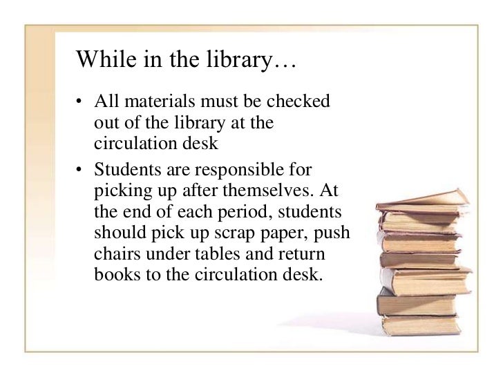 3rd 5th library rules