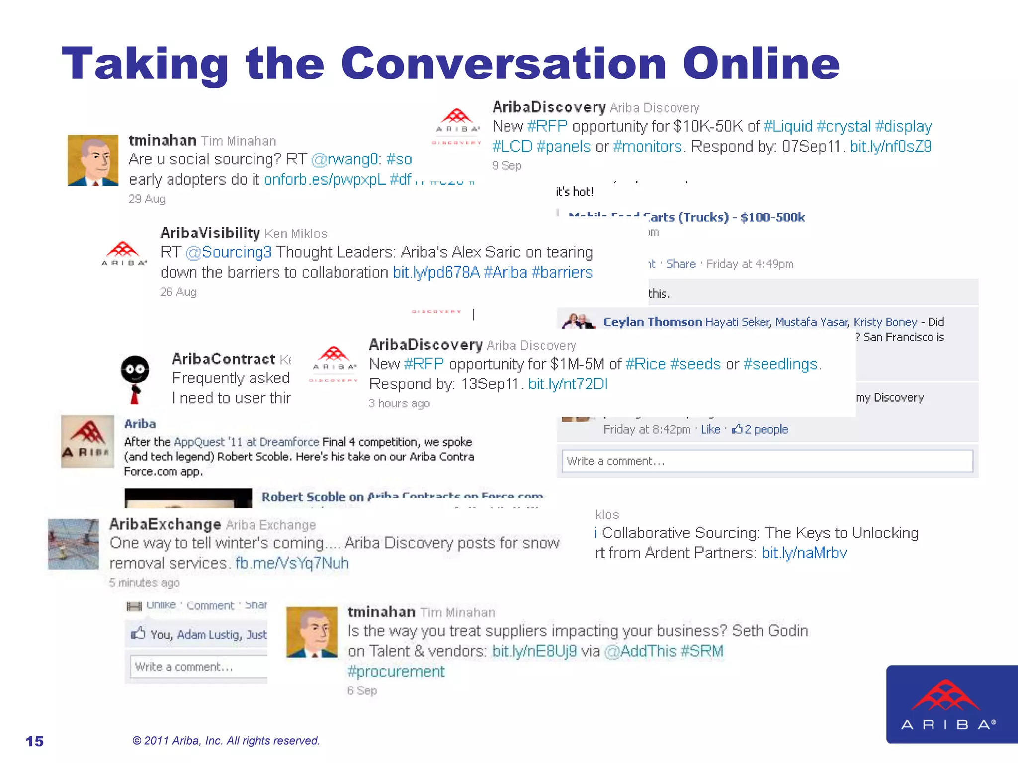 Collect company and category specific supplier information